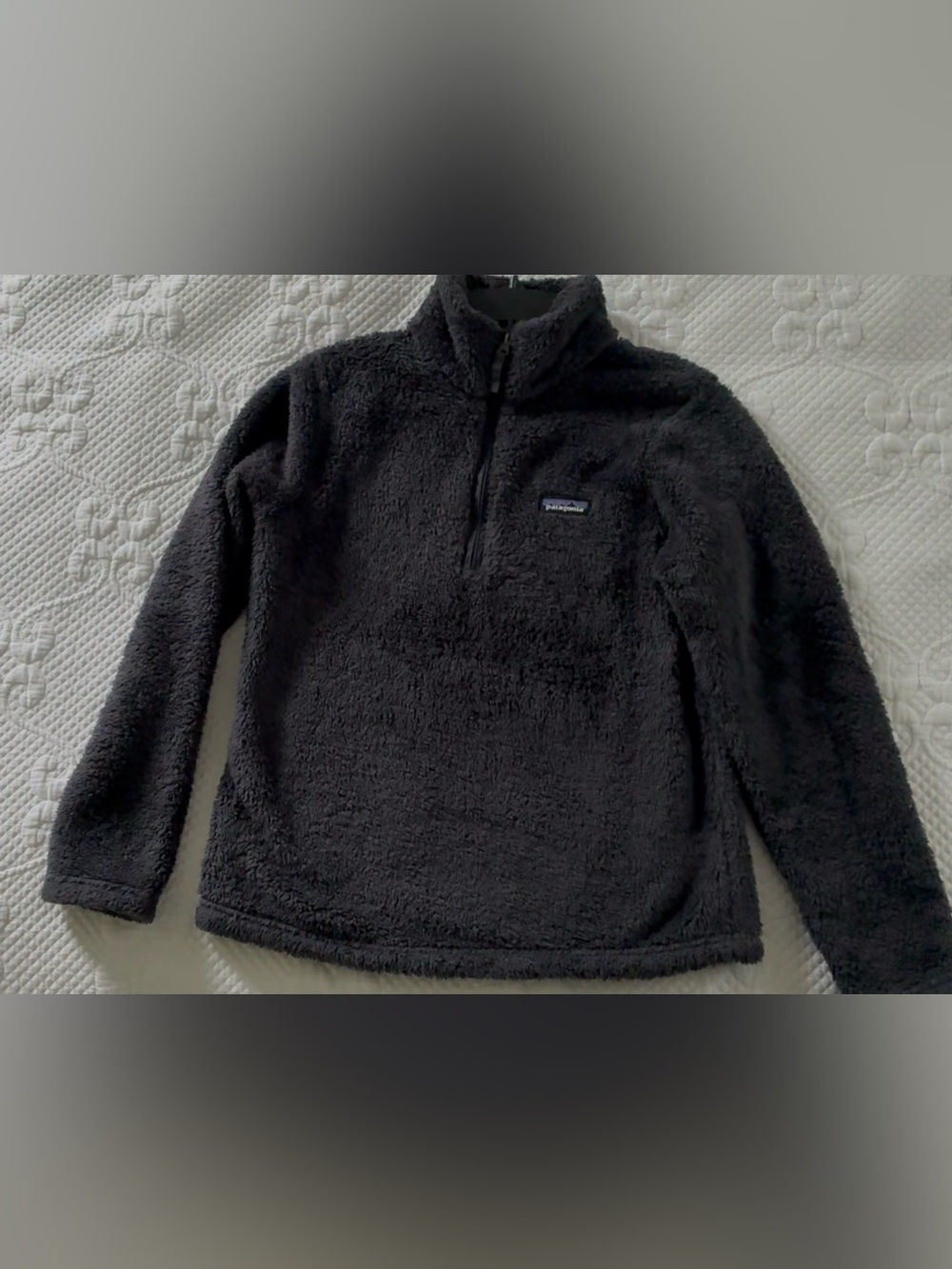 Patagonia Dark Gray Sherpa Fleece Hoodie Size Medium